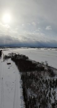 オホーツク地域～真冬の風景・ドローン1